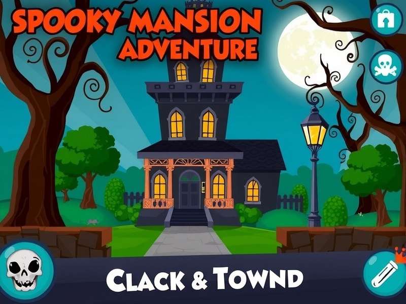 Spooky Mansion Adventure Game Screenshot